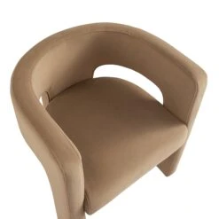 Greenwich Camel Velvet Dining Chair -Daals DCH 2159 CAMEL VEL WB6