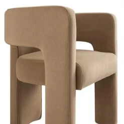 Greenwich Camel Velvet Dining Chair -Daals DCH 2159 CAMEL VEL detail2