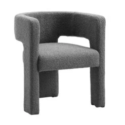 Greenwich Charcoal Boucle Dining Chair -Daals DCH 2159 CHARCOAL BOUCLE WB2