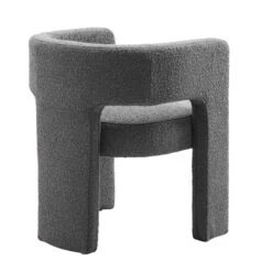 Greenwich Charcoal Boucle Dining Chair -Daals DCH 2159 CHARCOAL BOUCLE WB3