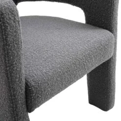 Greenwich Charcoal Boucle Dining Chair -Daals DCH 2159 CHARCOAL BOUCLE detail4