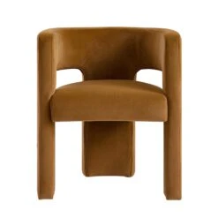 Greenwich Cinnamon Velvet Dining Chair 21 Greenwich Cinnamon Velvet Dining Chair -Daals DCH 2159 CMON VEL WB1