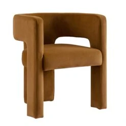 Greenwich Cinnamon Velvet Dining Chair 20 Greenwich Cinnamon Velvet Dining Chair -Daals DCH 2159 CMON VEL WB2
