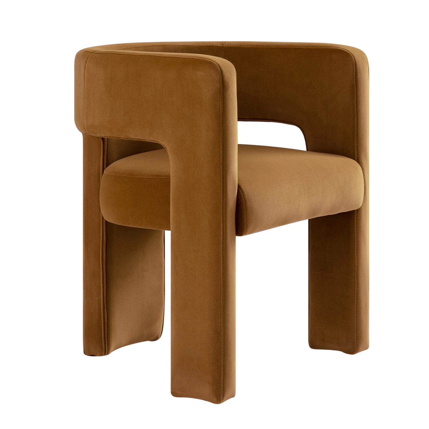 Greenwich Cinnamon Velvet Dining Chair 9 Greenwich Cinnamon Velvet Dining Chair - Image 9