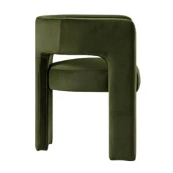 Greenwich Moss Green Velvet Dining Chair -Daals DCH 2159 MOSS VEL WB4