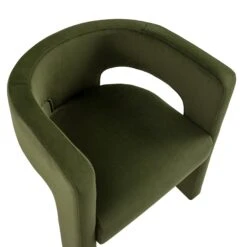 Greenwich Moss Green Velvet Dining Chair -Daals DCH 2159 MOSS VEL WB6