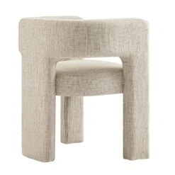 Greenwich Oatmeal & Beige Woven Textured Fabric Dining Chair 27 Greenwich Oatmeal & Beige Woven Textured Fabric Dining Chair -Daals DCH 2159 OAT WOV WB5