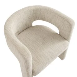 Greenwich Oatmeal & Beige Woven Textured Fabric Dining Chair 28 Greenwich Oatmeal & Beige Woven Textured Fabric Dining Chair -Daals DCH 2159 OAT WOV WB6