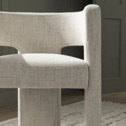 Greenwich Oatmeal & Beige Woven Textured Fabric Dining Chair 21 Greenwich Oatmeal & Beige Woven Textured Fabric Dining Chair -Daals DCH 2159 OAT WOV scene5