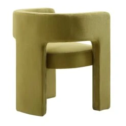 Greenwich Olive Green Velvet Dining Chair -Daals DCH 2159 OLIVE VEL WB4