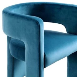 Greenwich Air Force Blue Velvet Dining Chair -Daals DCH 2159 PETROL VEL detail1