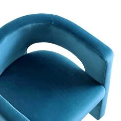 Greenwich Air Force Blue Velvet Dining Chair -Daals DCH 2159 PETROL VEL detail2