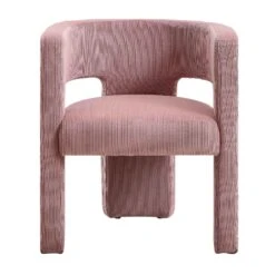 Greenwich Dusty Pink Corduroy Dining Chair -Daals DCH 2159 PINK CORD WB1