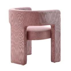 Greenwich Dusty Pink Corduroy Dining Chair -Daals DCH 2159 PINK CORD WB4