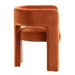 Greenwich Rust Velvet Dining Chair -Daals DCH 2159 RUST VEL WB3