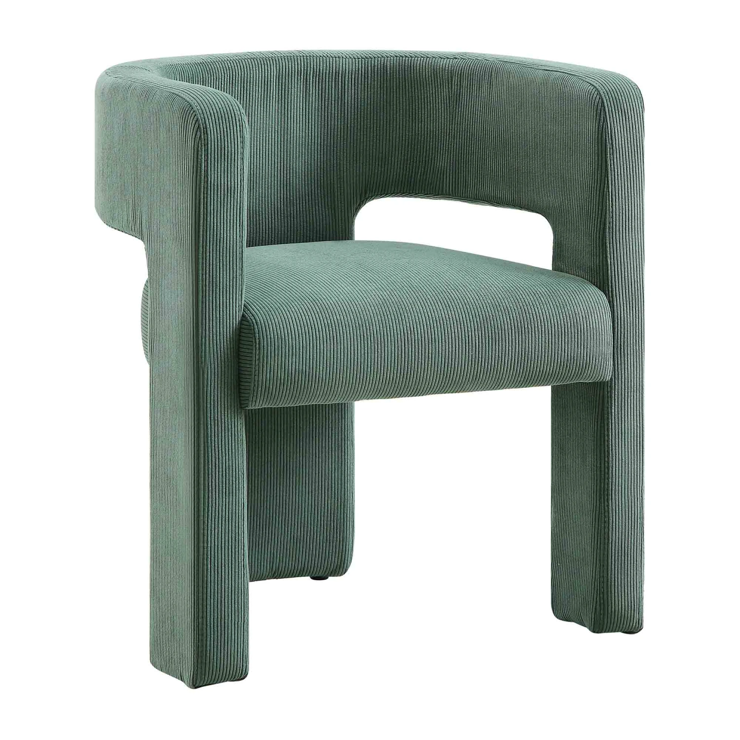 Greenwich Sage Green Corduroy Dining Chair 4 Greenwich Sage Green Corduroy Dining Chair - Image 4