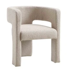 Greenwich Light Taupe Boucle Dining Chair -Daals DCH 2159 TAUPE BOUCLE WB2