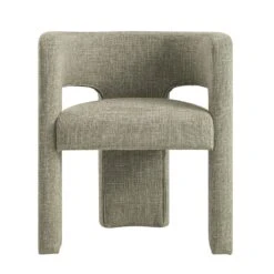Greenwich Wheat Woven Textured Fabric Dining Chair