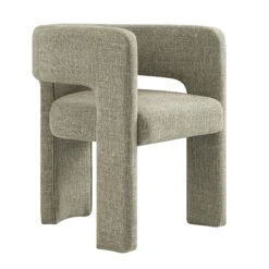 Greenwich Wheat Woven Textured Fabric Dining Chair -Daals DCH 2159 WHEAT WOV WB3