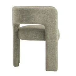 Greenwich Wheat Woven Textured Fabric Dining Chair -Daals DCH 2159 WHEAT WOV WB4