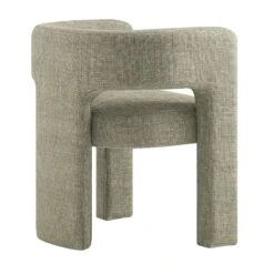 Greenwich Wheat Woven Textured Fabric Dining Chair -Daals DCH 2159 WHEAT WOV WB5