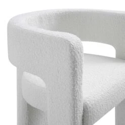 Greenwich White Boucle Dining Chair -Daals DCH 2159 WHITE BOUCLE detail2