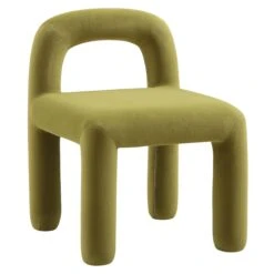 Libby Olive Green Velvet Dining Chair -Daals DCH 2160 OLIVE VEL WB1