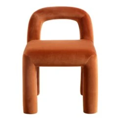 Libby Rust Velvet Dining Chair 14 Libby Rust Velvet Dining Chair -Daals DCH 2160 RUST VEL WB2