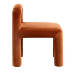Libby Rust Velvet Dining Chair 16 Libby Rust Velvet Dining Chair -Daals DCH 2160 RUST VEL WB3