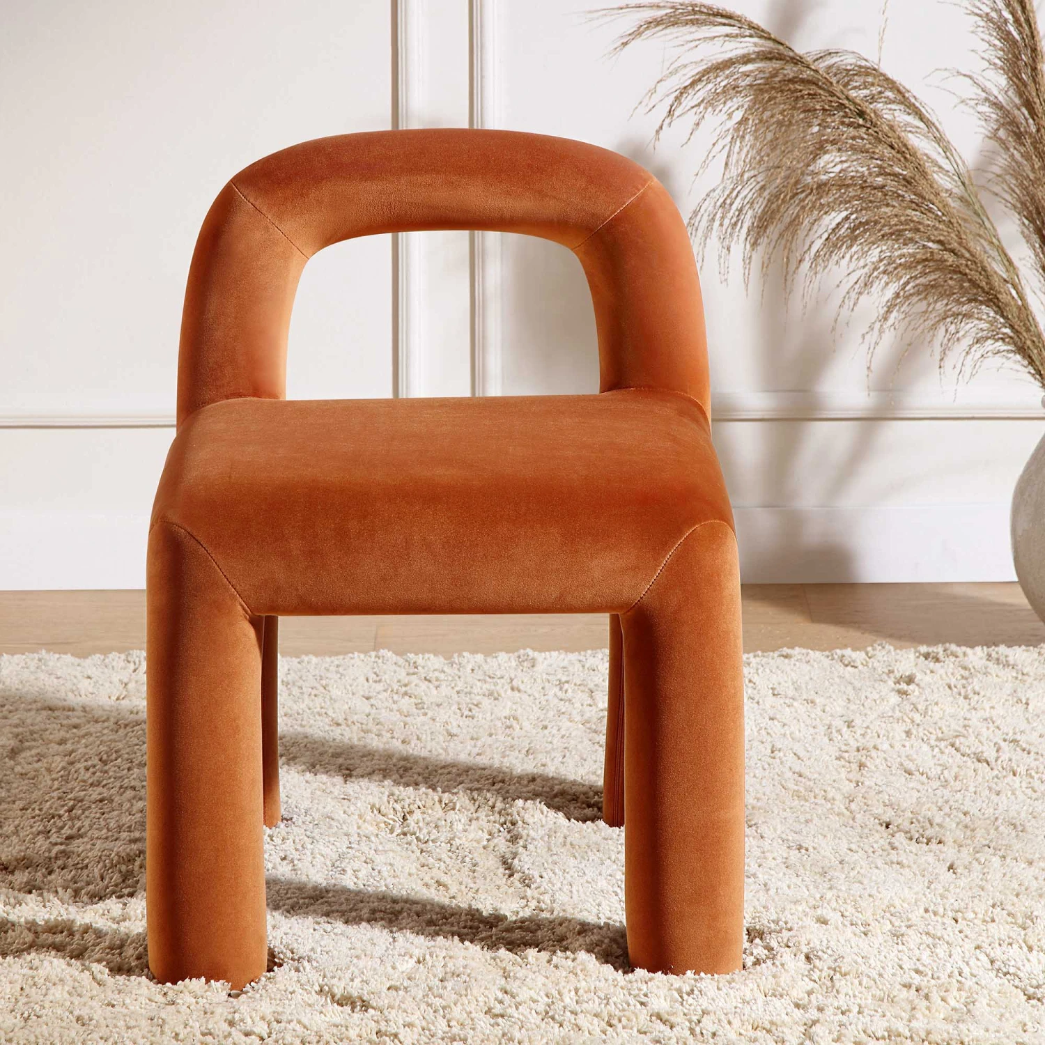 Libby Rust Velvet Dining Chair 2 Libby Rust Velvet Dining Chair - Image 2