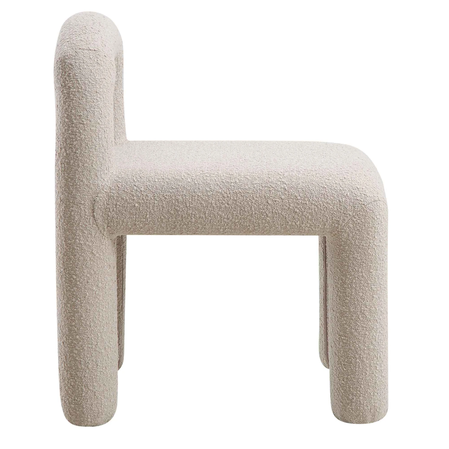 Libby Light Taupe Boucle Dining Chair 7 Libby Light Taupe Boucle Dining Chair - Image 7