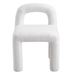 Libby White Boucle Dining Chair 14 Libby White Boucle Dining Chair -Daals DCH 2160 WHITE BOUCLE WB2