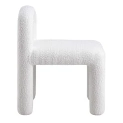 Libby White Boucle Dining Chair 16 Libby White Boucle Dining Chair -Daals DCH 2160 WHITE BOUCLE WB3