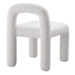 Libby White Boucle Dining Chair 17 Libby White Boucle Dining Chair -Daals DCH 2160 WHITE BOUCLE WB4