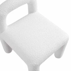 Libby White Boucle Dining Chair 18 Libby White Boucle Dining Chair -Daals DCH 2160 WHITE BOUCLE detail1
