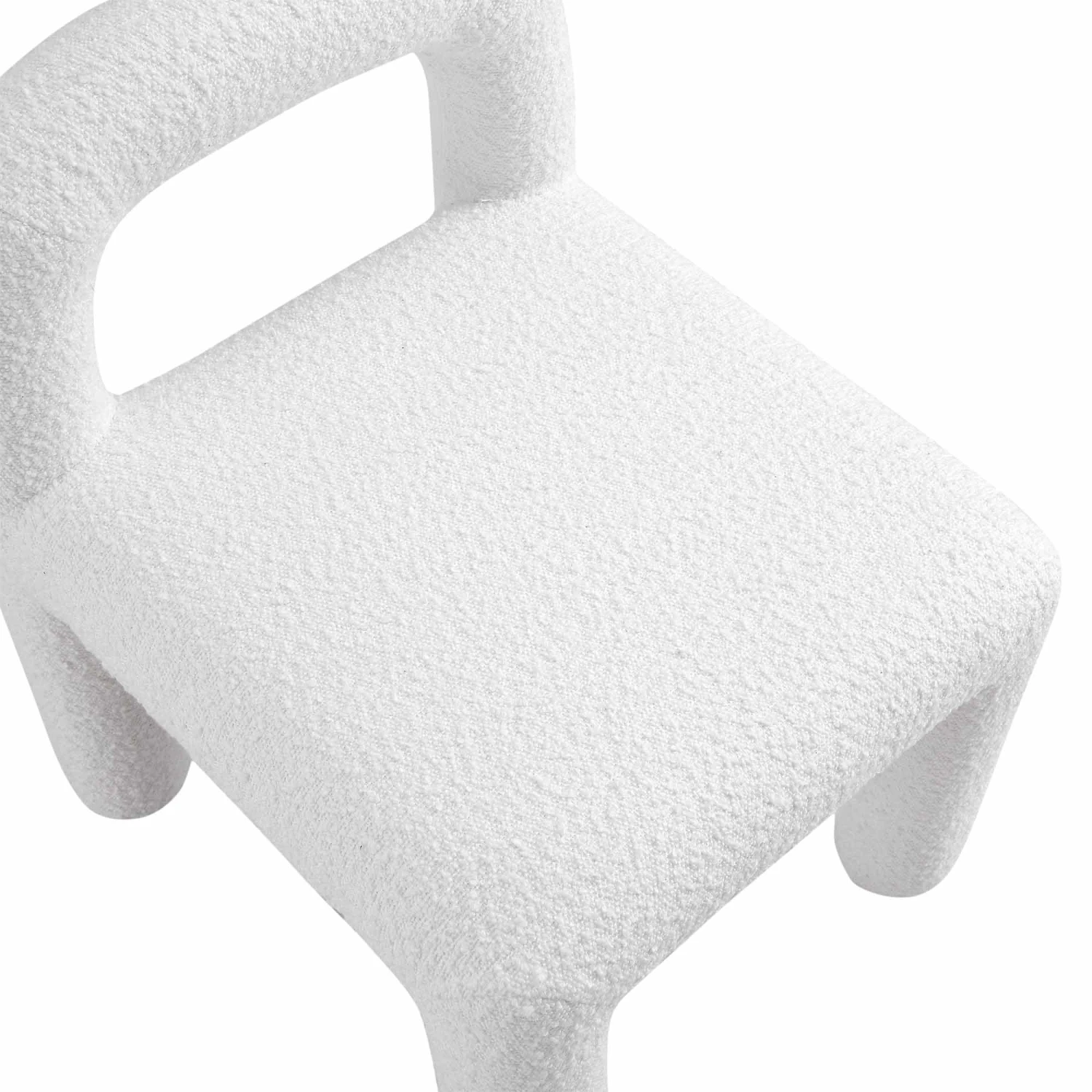 Libby White Boucle Dining Chair 8 Libby White Boucle Dining Chair - Image 8