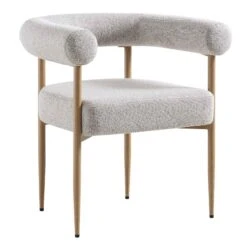 Fulbourn Beige Woven Dining Chair With Natural Wood Effect Legs -Daals DCH 2162 BEIGE WOV NAT WB2