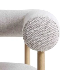 Fulbourn Beige Woven Dining Chair With Natural Wood Effect Legs -Daals DCH 2162 BEIGE WOV NAT detail3