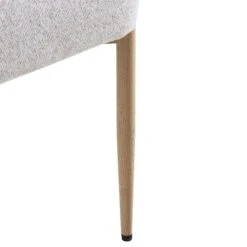 Fulbourn Beige Woven Dining Chair With Natural Wood Effect Legs -Daals DCH 2162 BEIGE WOV NAT detail4