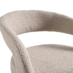 Laurel Wave Taupe Boucle Set Of 2 Dining Chairs -Daals DCH 2172 TAUPE BOUCLE 2P detail1