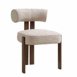 Ophelia Taupe Boucle Dining Chair -Daals DCH 2187 TAUPE BOU WB2
