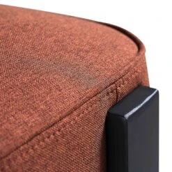 Ophelia Terracotta Fabric Dining Chair -Daals DCH 2187 TERRA FAB BLACK detail3