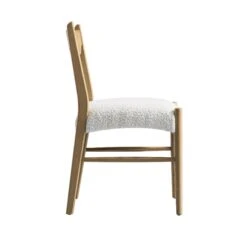 Ludlow Set Of 2 Dining Chairs, Ecru Boucle | Natural Oak Frame -Daals DCH 240 NAT ECRUBOU 2P WB4