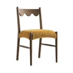 Ludlow Set Of 2 Dining Chairs, Spiced Honey Chenille | Silver Oak -Daals DCH 240 SILK FENNCHEN 2P WB3