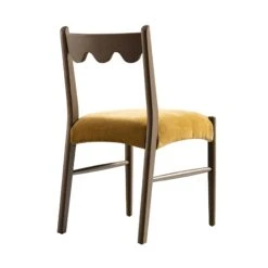 Ludlow Set Of 2 Dining Chairs, Spiced Honey Chenille | Silver Oak -Daals DCH 240 SILK FENNCHEN 2P WB5