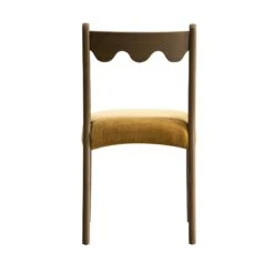 Ludlow Set Of 2 Dining Chairs, Spiced Honey Chenille | Silver Oak -Daals DCH 240 SILK FENNCHEN 2P WB6