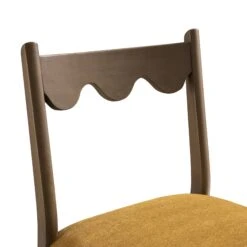 Ludlow Set Of 2 Dining Chairs, Spiced Honey Chenille | Silver Oak -Daals DCH 240 SILK FENNCHEN 2P detail1