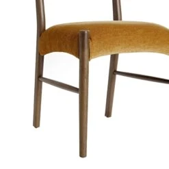 Ludlow Set Of 2 Dining Chairs, Spiced Honey Chenille | Silver Oak -Daals DCH 240 SILK FENNCHEN 2P detail4