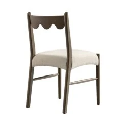 Ludlow Set Of 2 Dining Chairs, Oatmeal Fabric | Silver Oak Frame -Daals DCH 240 SILK OATFAB 2P WB5