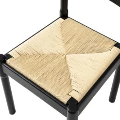 Minley 2-in-1 Dining Chair, Black Matte -Daals DCH 241 BLACK MAT detail2